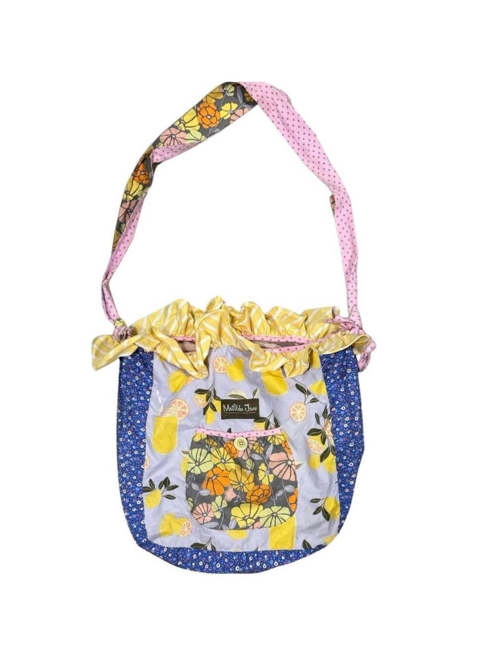 Matilda Jane Adventure Begins Lemon Zest Joey Bag Purse BoHo Prints